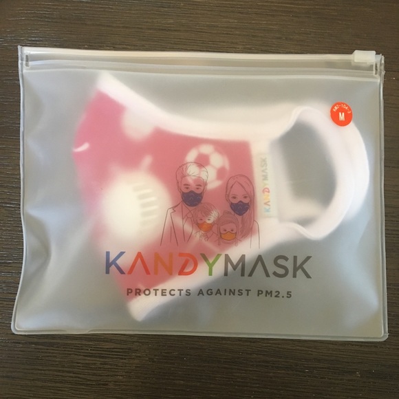 KandyMask N99 Sporty Pink Face Mask - Picture 7 of 9